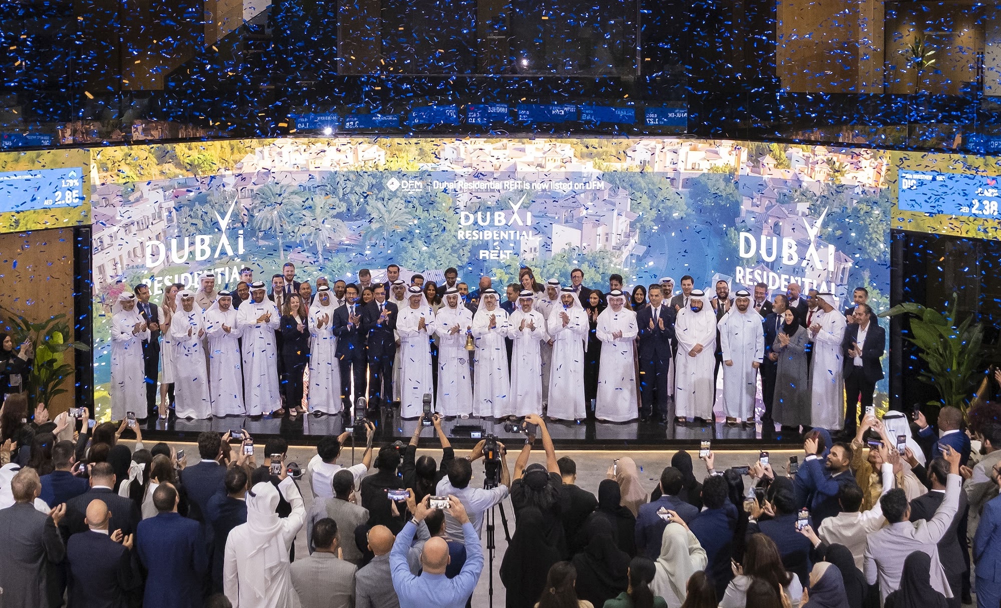 إدراج مساكن دبي ريت في سوق دبي المالي كأكبر صندوق استثمار عقاري مدرج في دول مجلس التعاون الخليجي وأول صندوق متخصص في قطاع إدارة وتأجير الأصول السكنية